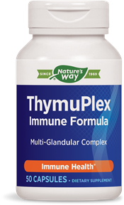 Immune Booster Supplements - ThymuPlex by Enzymatic Theory - 50 Capsules