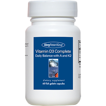 Vitamin D3 Complete By Allergy Research Groups 60 gels