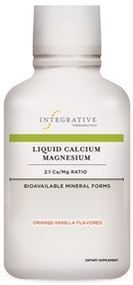 Liquid Calcium Magnesium 2:1 (Orange-Vanilla Flavor) by Integrative Therapeutics 16 fl oz (480mL) (Best By Date: January 2020)