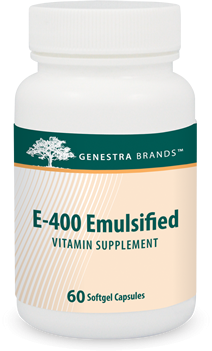 E-400 Emulsified -60 - 60 Capsules By Genestra Brands