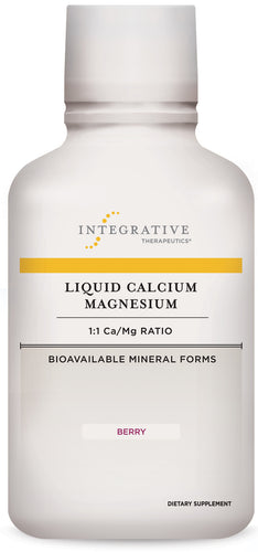 Liquid Calicum Magnesium 1:1 Ratio Berry Flavor - 480 ml (16 Fl Oz) By Integrative Therapeutics