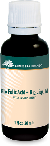 Bio Folic Acid + B12 Liquid - 1 fl oz (30 ml) By Genestra Brands