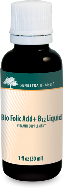 Bio Folic Acid + B12 Liquid - 1 fl oz (30 ml) By Genestra Brands