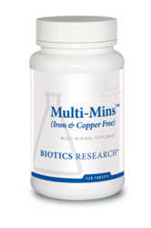 Multi-Mins (Iron & Copper Free) by Biotics Research Corporation  120 Tablets