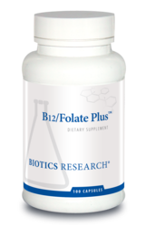 B12/Folate Plus By Biotics Research Corporation 100 Capsules