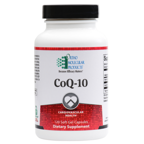 CoQ-10 100 mg by Ortho Molecular 120 softgel capsules