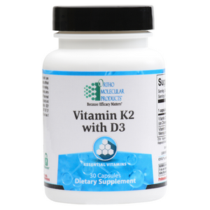 Vitamin K2 with D3 30 capsules by Ortho Molecular