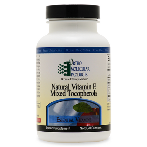 Natural Vitamin E Mixed Tocopherols 120 softgel capsules by Ortho Molecular