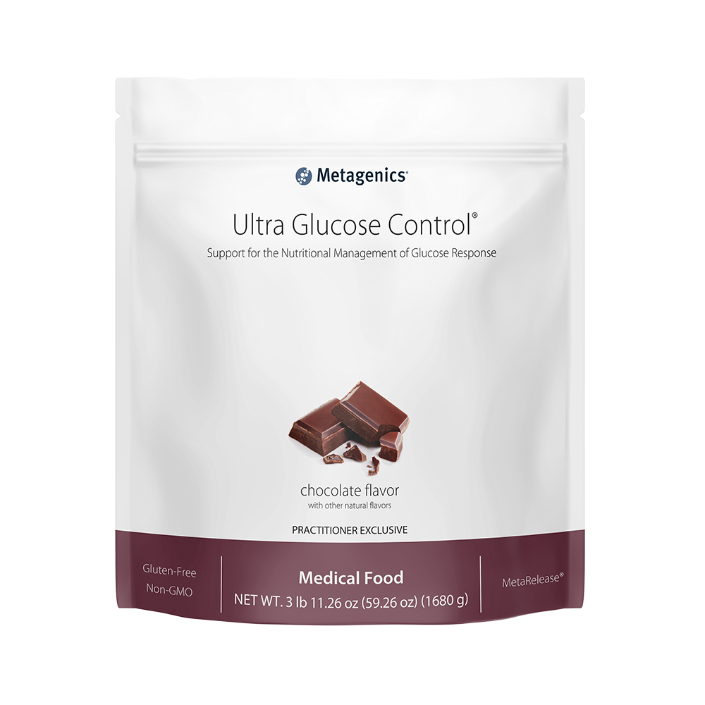 Ultra Glucose Control® (Chocolate) By Metagenics 30 Servings 3 lb 9.04 oz  ( 57.14 oz ) ( 1,620 g )