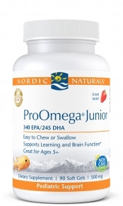 Pro Omega Junior by Nordic Naturals 90 Softgels Strawberry flavor