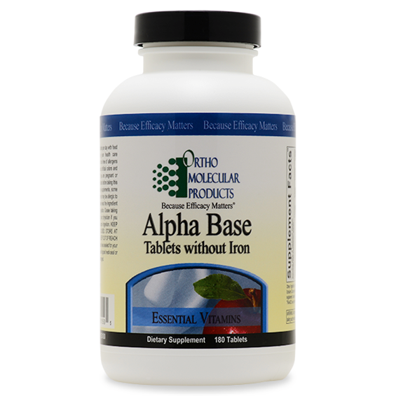 Alpha Base Tablets w/o Iron 90 Tablets by Ortho Molecular