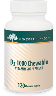 D3 1000 Chewable - 120 Tabs By Genestra Brands
