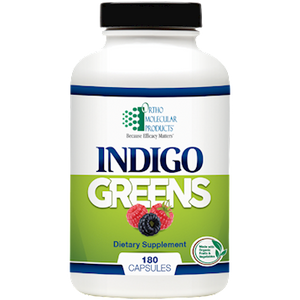 Indigo Greens by Ortho Molecular 180 capsules