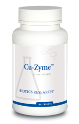 Cu-Zyme (Copper) by Biotics Research Corporation  100 Tablets