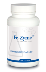 Fe-Zyme By Biotics Research Corporation  100 Tablets