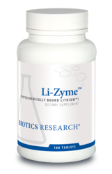 Li-Zyme (Lithium) by Biotics Research Corporation  100 Tablets