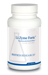 Li-Zyme Forte by Biotics Research Corporation  100 Tablets