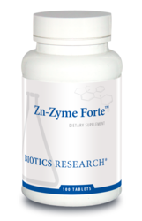 Zn-Zyme Forte by Biotics Research Corporation  100 Tablets