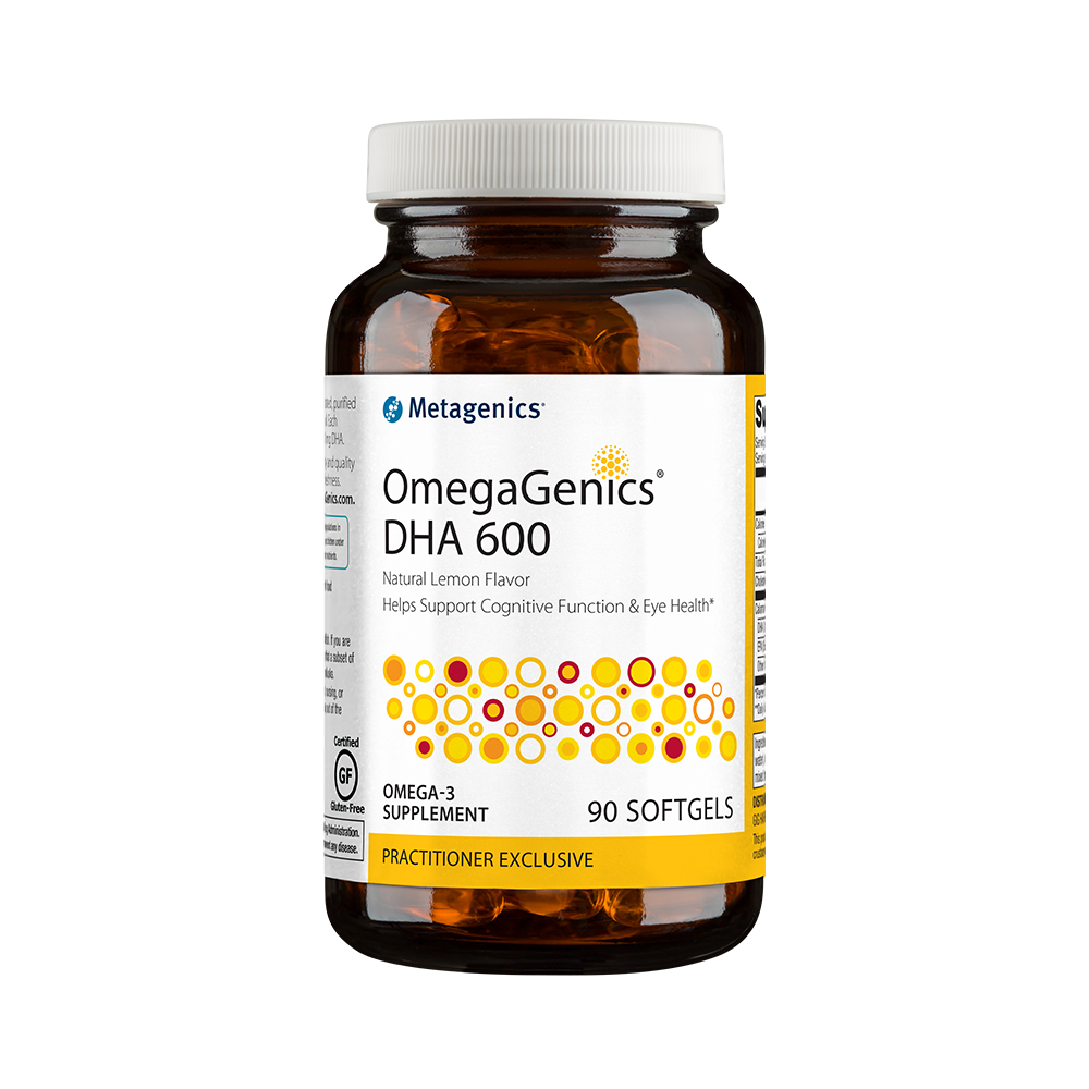 OmegaGenics DHA 600 Lemon by Metagenics 90 Softgels