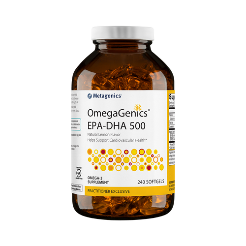 OmegaGenics EPA-DHA 500 Lemon by Metagenics 240 Softgels