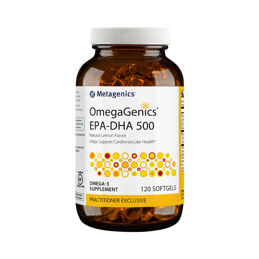 OmegaGenics EPA-DHA 500 Lemon by Metagenics 120 Softgels