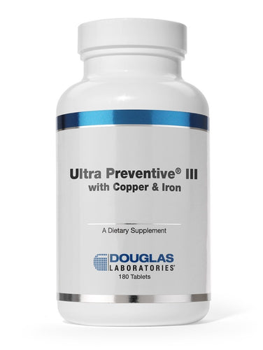 Ultra Preventive® III with Copper & Iron by Douglas Laboratories 180 tablets