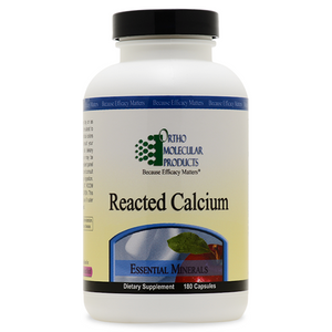 Reacted Calcium 180 capsules by Ortho Molecular