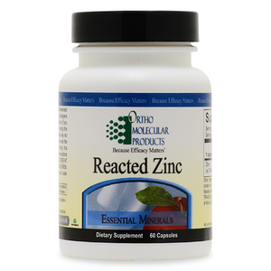 Reacted Zinc 60 capsules by Ortho Molecular