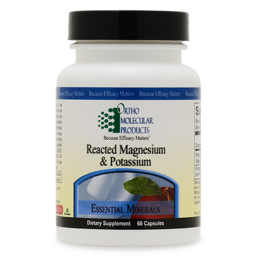 Reacted Magnesium & Potassium 60 capsules by Ortho Molecular