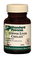 Copper Liver Chelate by Standard Process 90 Tablets