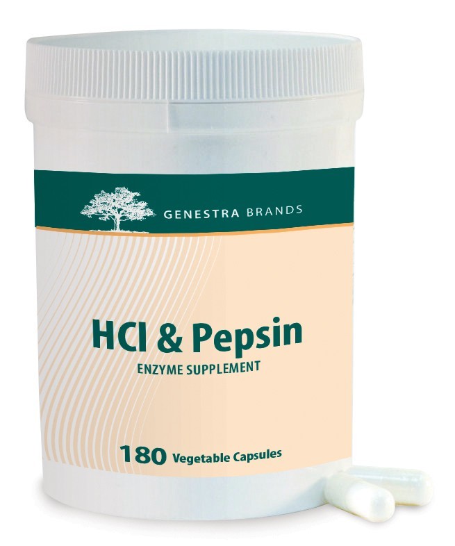 HCl & Pepsin - 180 Capsules By Genestra Brands