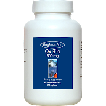 Ox Bile 500 mg By Allergy Research Corporation 100 caps