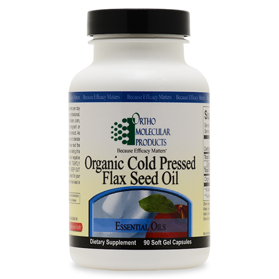 Flax Seed Oil 90 softgel capsules by Ortho Molecular