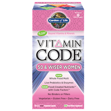 Vitamin Code 50 & Wiser Women By Garden of Life 120 vcaps