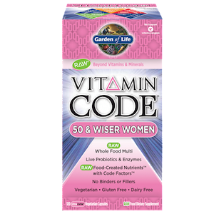 Vitamin Code 50 & Wiser Women By Garden of Life 120 vcaps