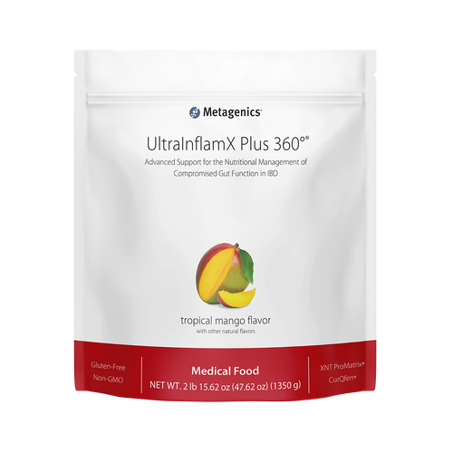 UltraInflamX Plus 360® Medical Food by Metagenics Tropical Mango Flavor (22.22 oz)