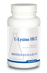 L-Lysine HCL (Amino Acid) by Biotics Research Corporation  100 Capsules