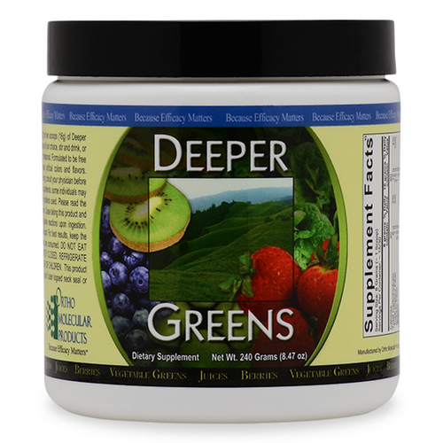 Deeper Greens Powder by Ortho Molecular 240 g ( 8.47 oz. )