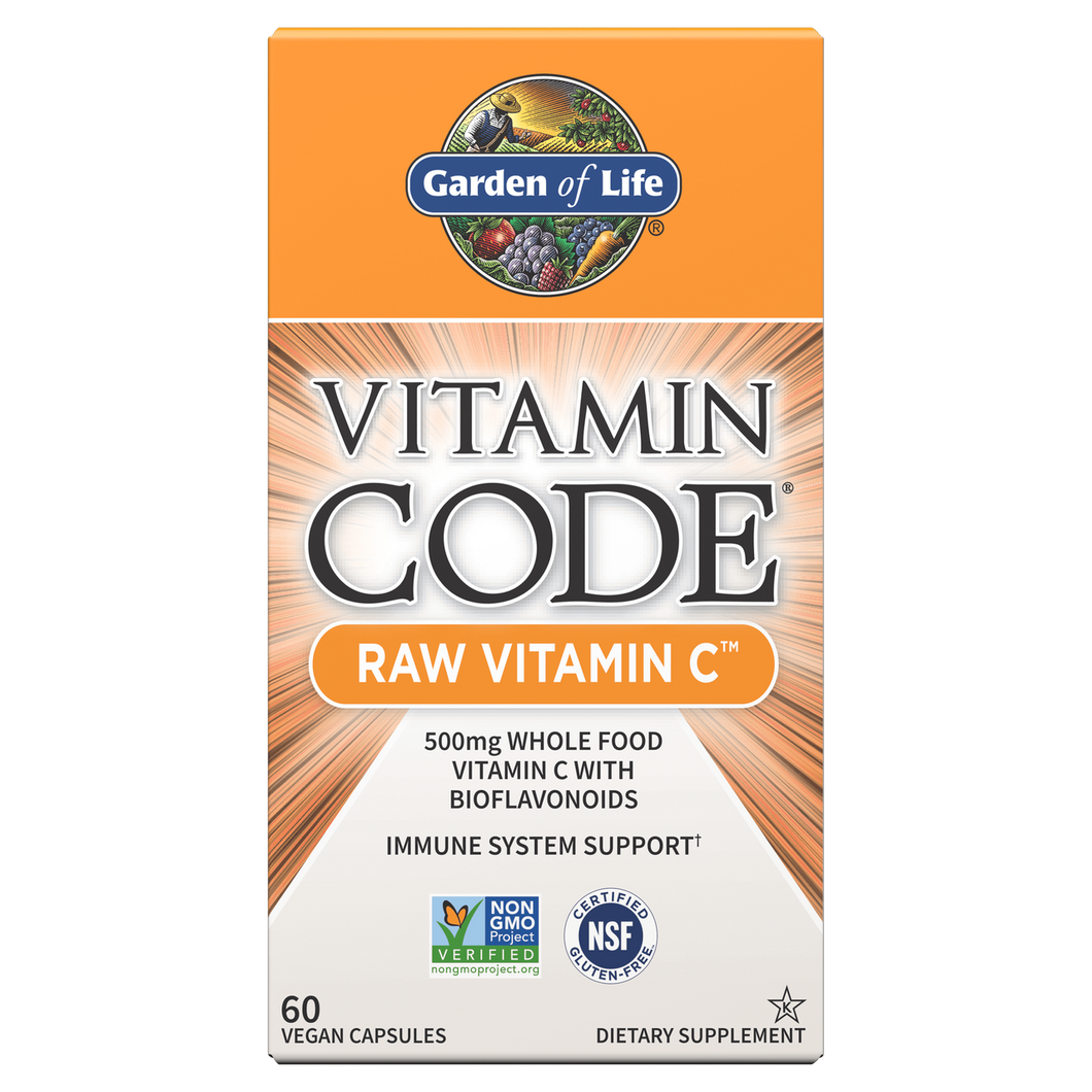 Vitamin Code Raw Vitamin C By Garden of Life  60 vcaps