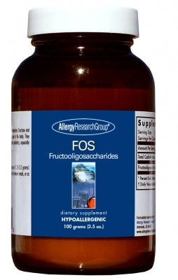 FOS Fructooligosaccharides by Allergy Research Group 100 grams (3.5 oz.) Powder