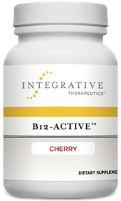 B-12 Active by Integrative Therapeutics 1000 mcg ( 1mg ) 30 Chewable Tablets Cherry Flavored