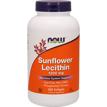 Sunflower Lecithin 1200 mg by Now 200 softgels