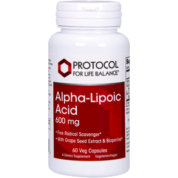 Alpha-Lipoic Acid 600mg by Protocol for Life Balance 60 vcaps