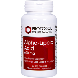 Alpha-Lipoic Acid 600mg by Protocol for Life Balance 60 vcaps