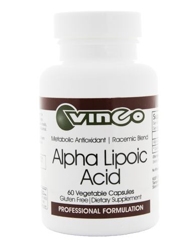 Alpha-Lipoic Acid 500mg by Vinco 60 Vege Capsules