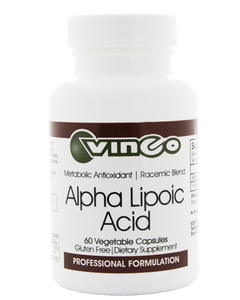 Alpha-Lipoic Acid 500mg by Vinco 60 Vege Capsules