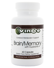 Brain/Memory (with Huperzine A) by Vinco 60 capsules (Best By Date: January 2020)