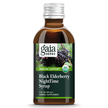 Black Elderberry Night Time Syrup by Gaia Herbs 3 oz - Immune System Support