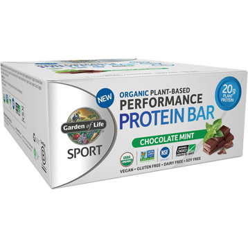 Chocolate Mint Organic Plant - Based Performance Protein Bars 12 ct by Garden of Life