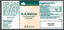 D3 K2 Mulsion - 0.7 fl oz By Genestra Brands